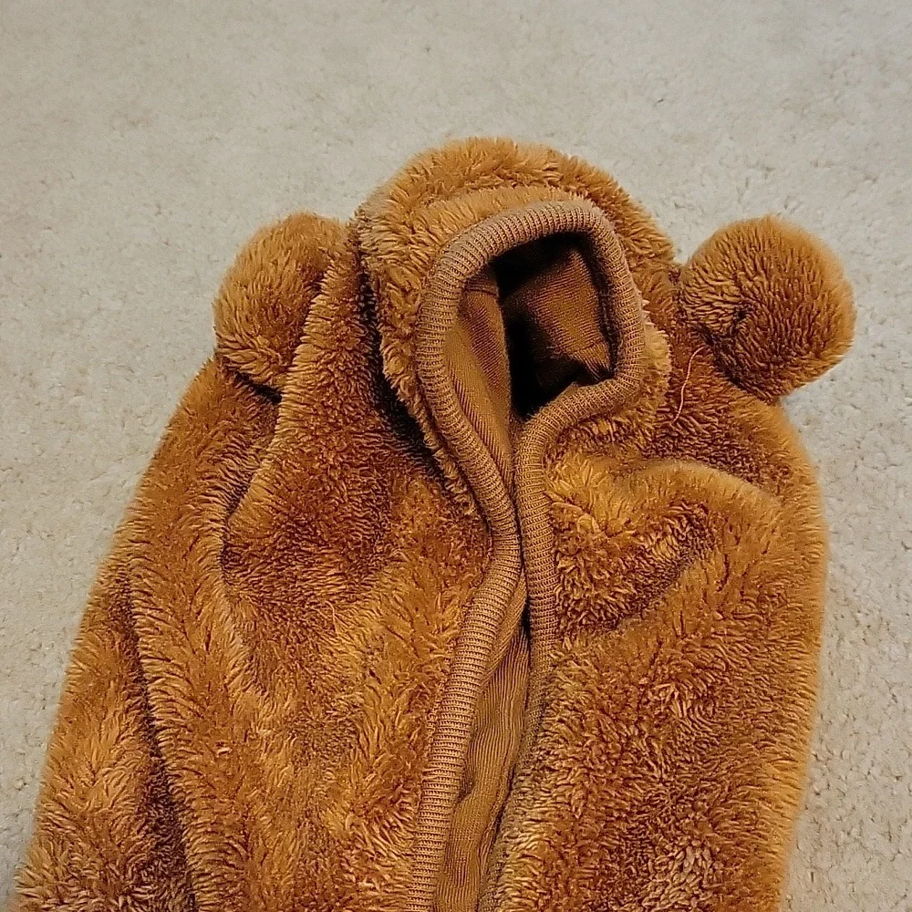 H&M Bear Jacket 9 Months Zip Up Hooded with Ears